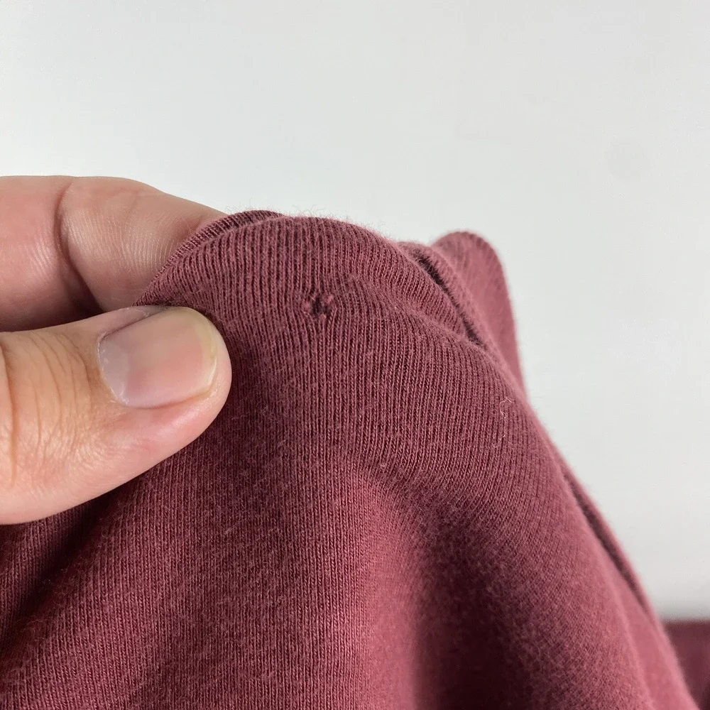 Vintage Ralph Lauren Polo Shirt Mens Large Cotton Long Sleeve Burgundy Pony